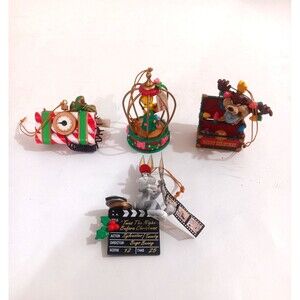 Vintage Lot Of 4 Looney Toon's Christmas Ornaments